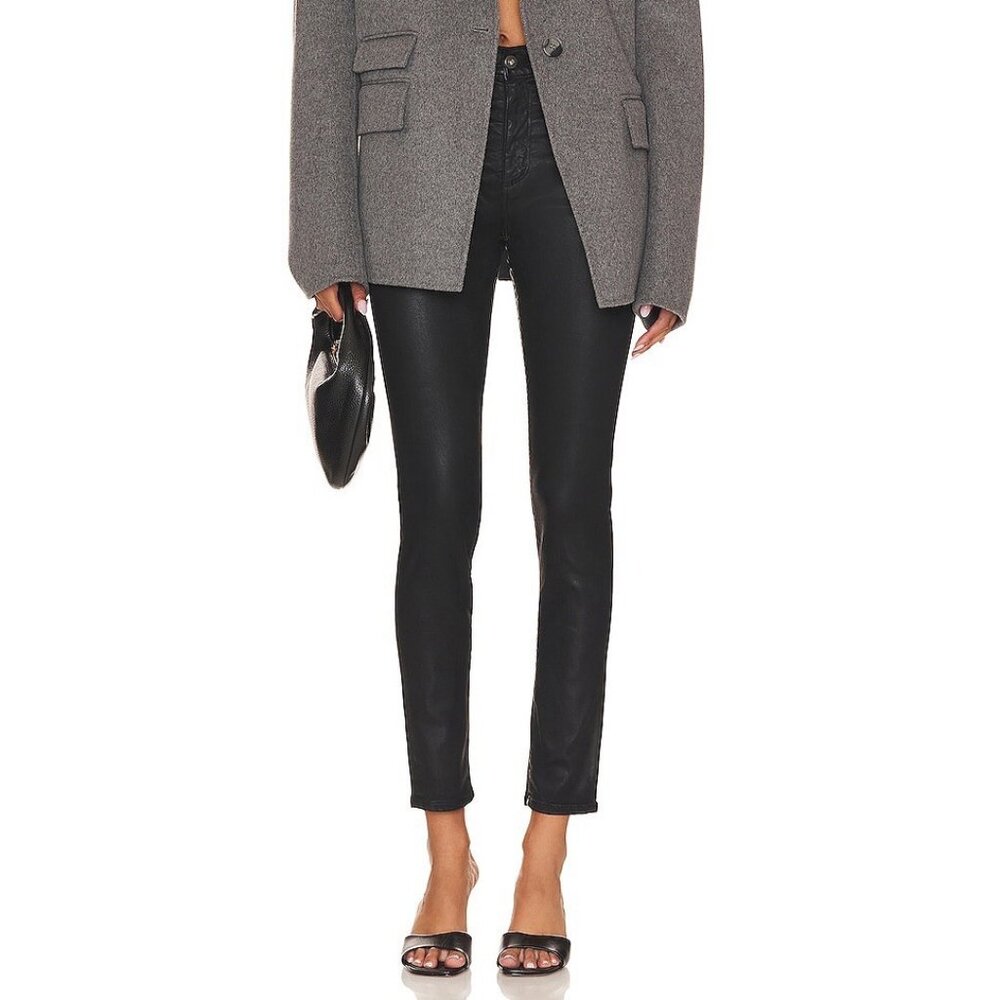 Ag Adriano Goldschmied Farrah Skinny Ankle Coated Jeans